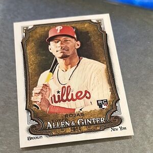 Topps Red and White Accents Baseball Card